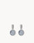 June Strength Birthstone Signature Earring Pendants, Silver