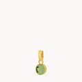 August Birthstone Beauty Dainty Signature Pendant, Gold