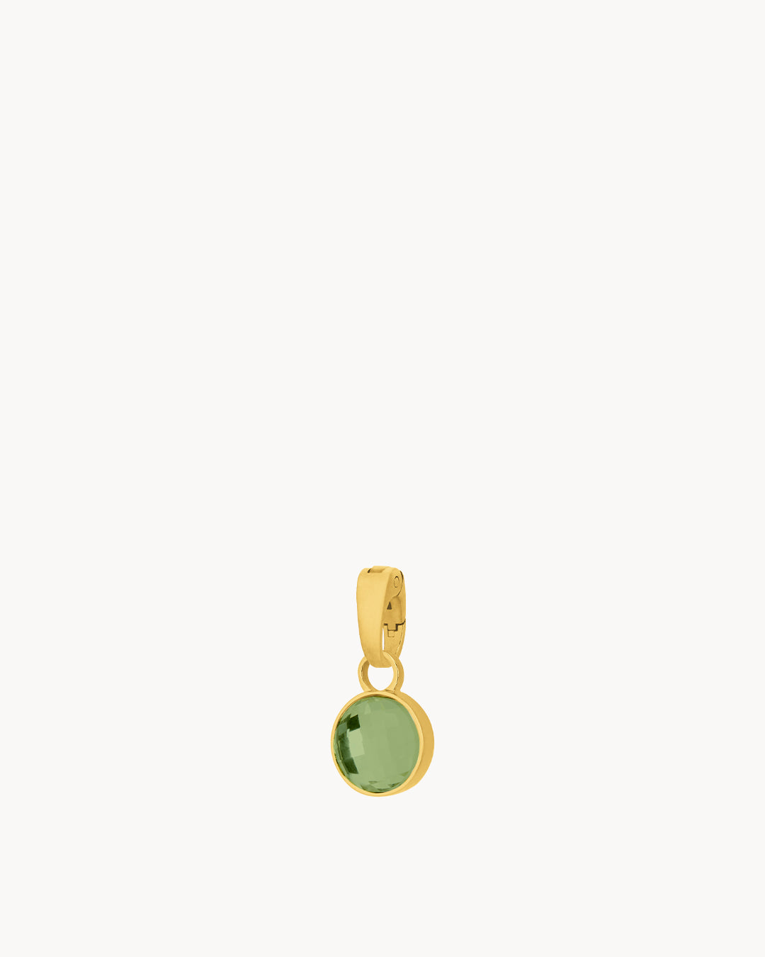August Birthstone Beauty Dainty Signature Pendant, Gold