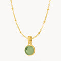 August Signature Birthstone Necklace Set, Gold