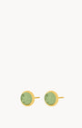 August Birthstone Beauty Signature Dainty Stud Earrings, Gold