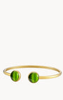 Mellow Green Cat Eye Statement Bangle