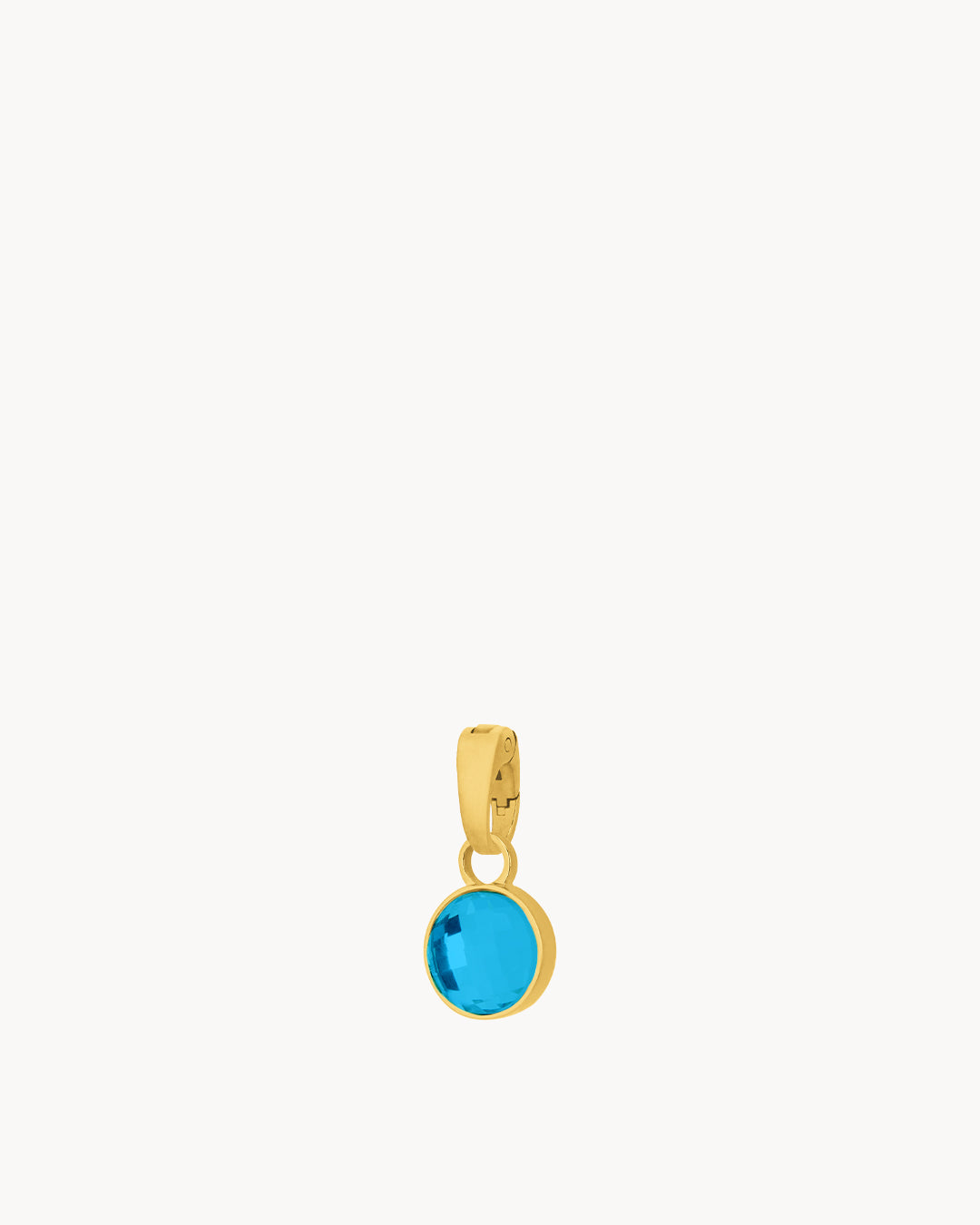 September Birthstone Wisdom Dainty Signature Pendant, Gold