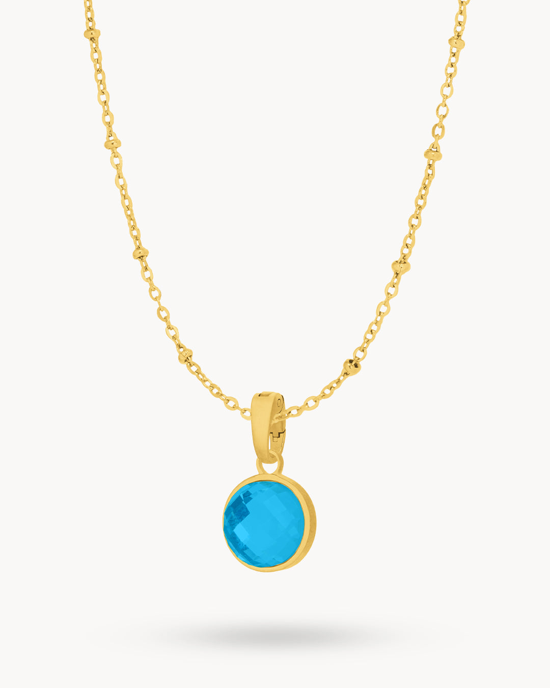 September Signature Birthstone Necklace Set, Gold