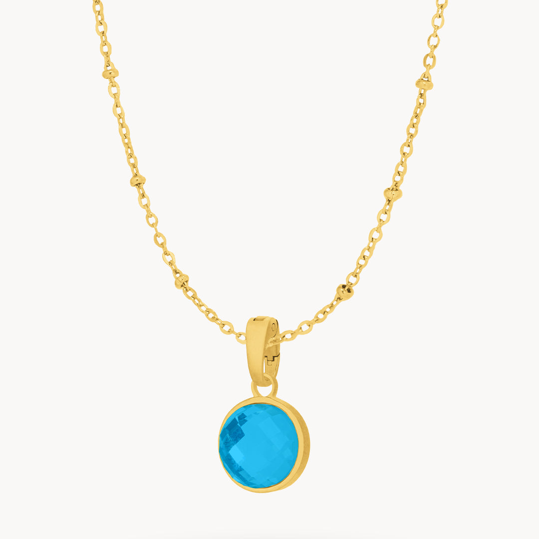 September Signature Birthstone Necklace Set, Gold