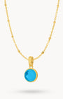 September Signature Birthstone Necklace Set, Gold