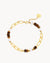 Tiger Eye and Chain Anklet 