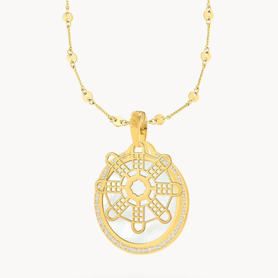 Hollow Mithna Pendant Set