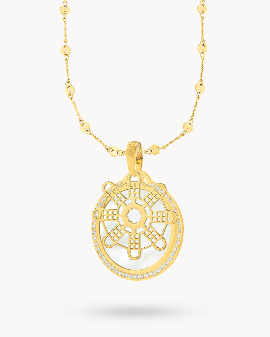 Hollow Mithna Pendant Set