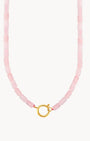 Pink Quartz Charm Necklace