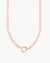 Pink Quartz Charm Necklace