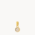 October Birthstone Love Dainty Signature Pendant, Gold