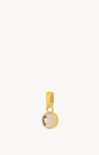 October Birthstone Love Dainty Signature Pendant, Gold