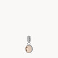 October Birthstone Love Dainty Signature Pendant, Silver