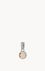 October Birthstone Love Dainty Signature Pendant, Silver