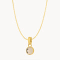 October Love Dainty Signature Birthstone Necklace Set, Gold