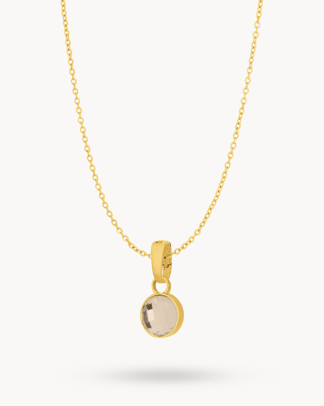 October Love Dainty Signature Birthstone Necklace Set, Gold
