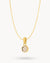 October Love Dainty Signature Birthstone Necklace Set, Gold
