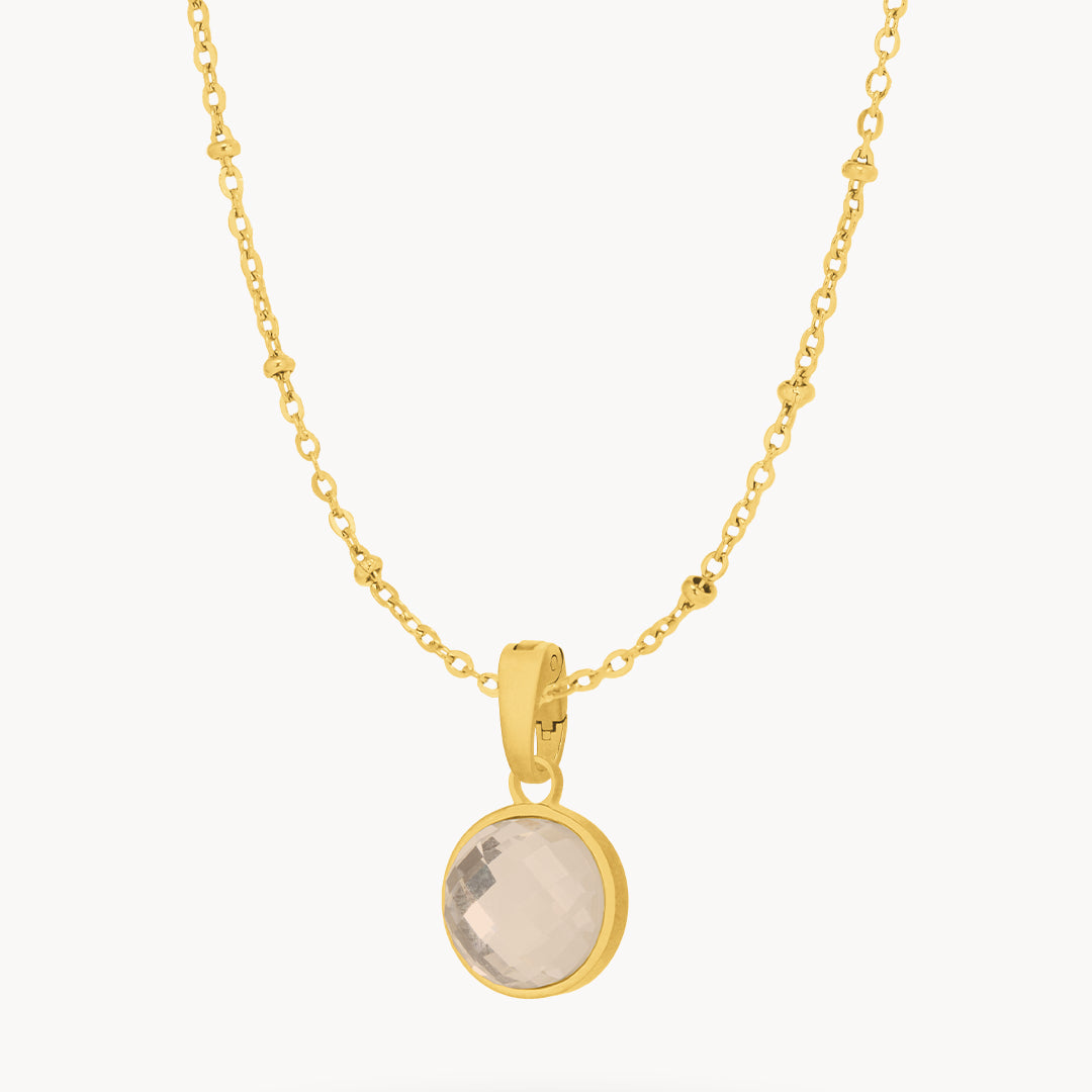 October Signature Birthstone Necklace Set, Gold