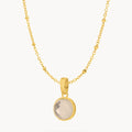 October Signature Birthstone Necklace Set, Gold