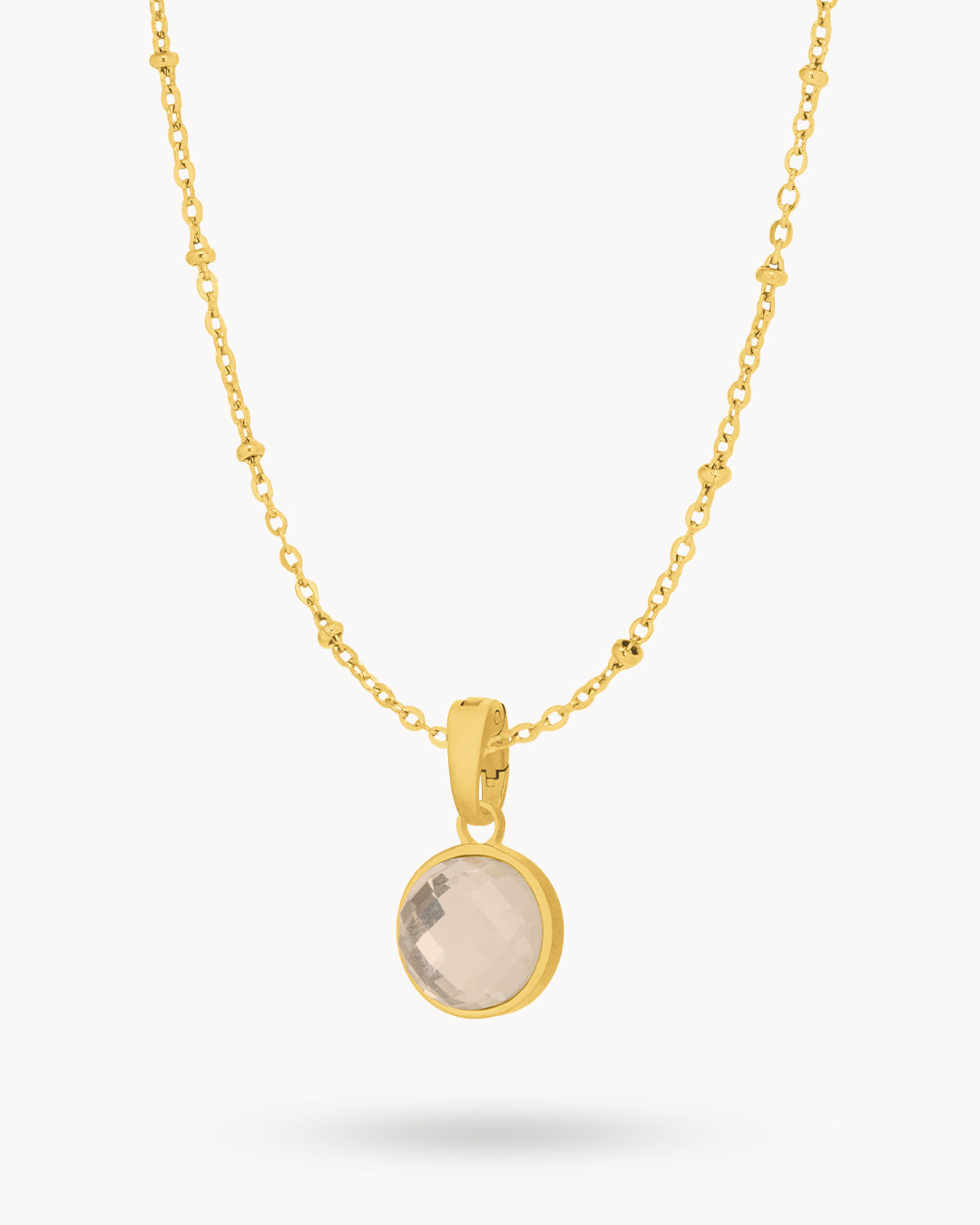 October Signature Birthstone Necklace Set, Gold