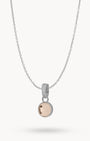 October Love Dainty Signature Birthstone Necklace Set, Silver