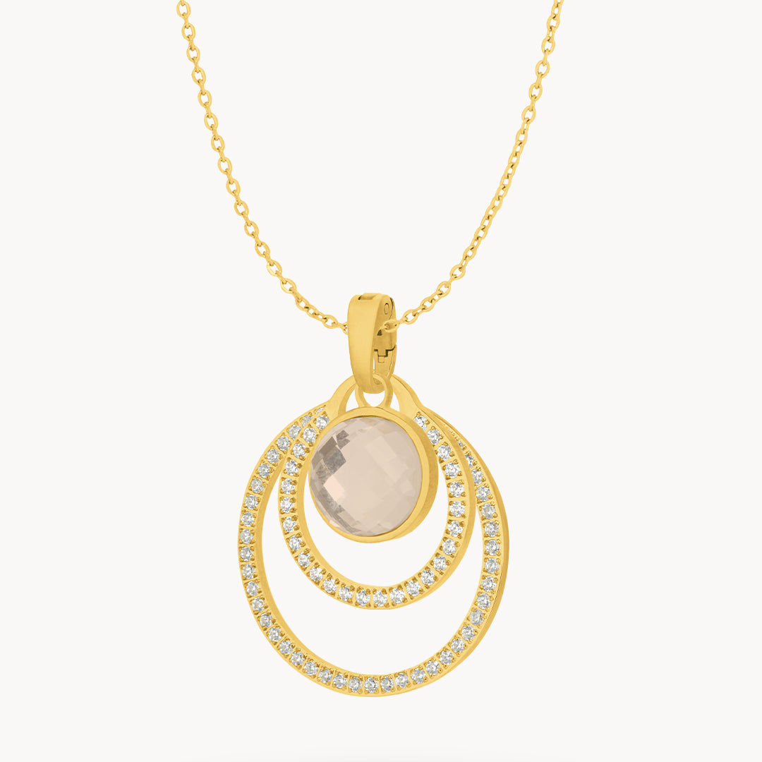 October Love Halo Necklace Set