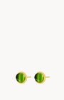 Mellow Green Cat Eye Signature Stud Earrings