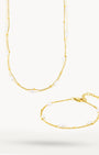 Double Layered Pearl Choker and Bracelet Gift Set