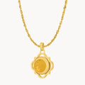 Dainty Twist Happiness Birthstone Pendant Set