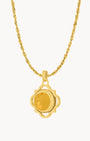 Dainty Twist Happiness Birthstone Pendant Set