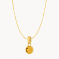 November Dainty Signature Birthstone Necklace Set, Gold