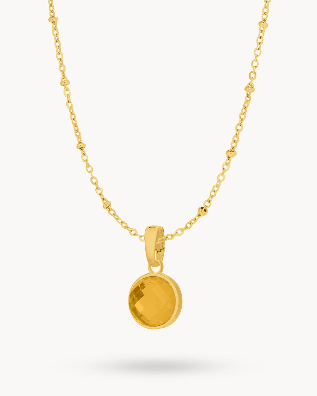 November Signature Birthstone Necklace Set, Gold