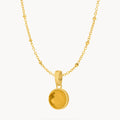 November Signature Birthstone Necklace Set, Gold