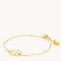 November Chrysanthemum Birth Flower Bracelet