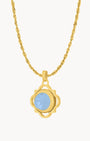 Dainty Twist Uniqueness Birthstone Pendant Set