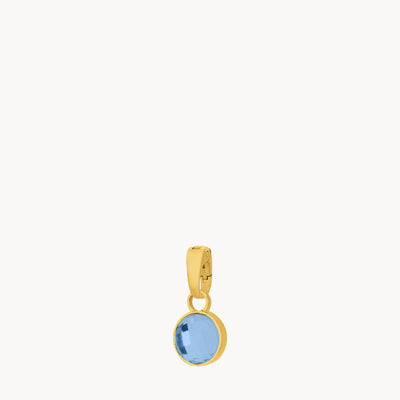 December Birthstone Uniqueness Dainty Signature Pendant