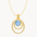 December Uniqueness Halo Necklace Set