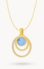 December Uniqueness Halo Necklace Set