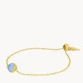 December Birthstone Uniqueness Signature Bracelet, Gold