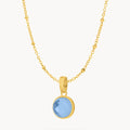 December Signature Birthstone Necklace Set, Gold