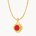Dainty Twist Passion Birthstone Pendant Set
