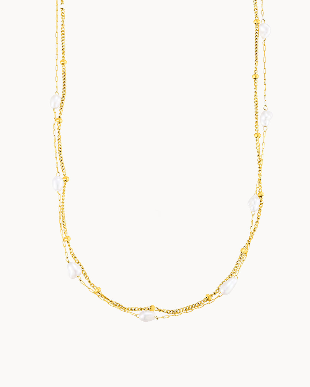 Double Layered Pearl Choker