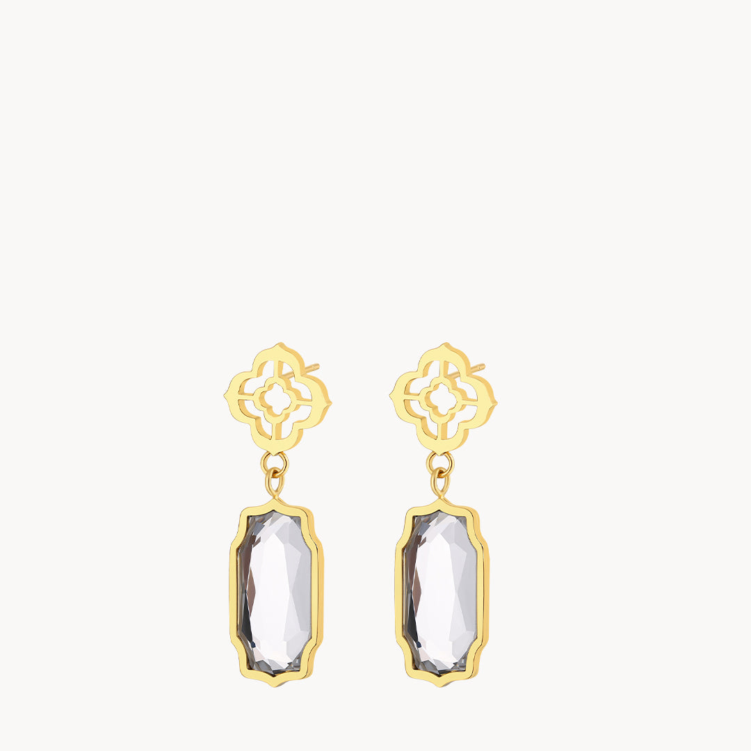April Birthstone Hope Bizzilla Dangling Earrings