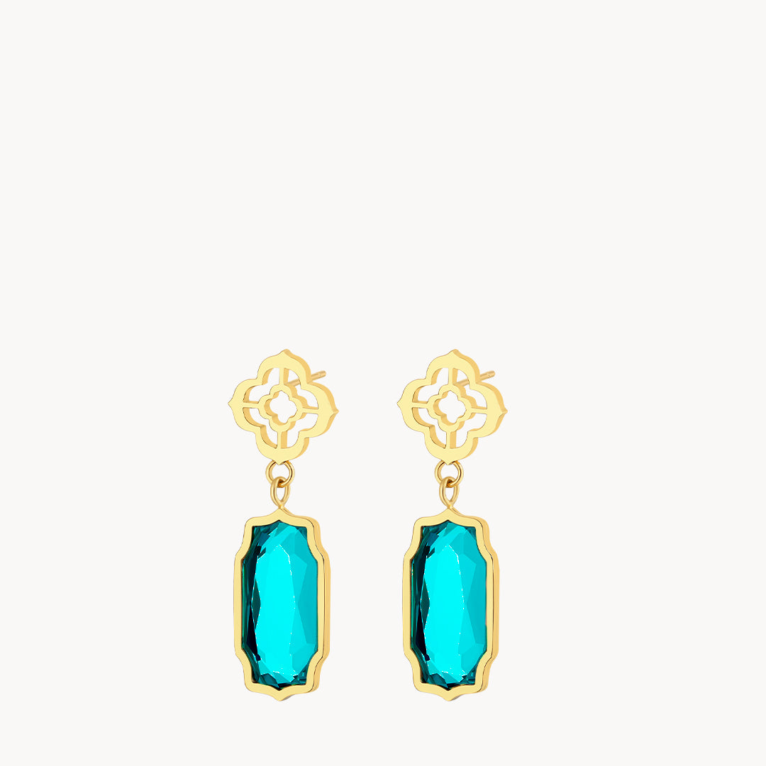 May Birthstone Friendship Bizzilla Dangling Earrings