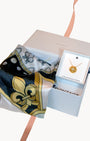 Timeless Pearl Sliding Engravable Locket and Scarf Gift Set