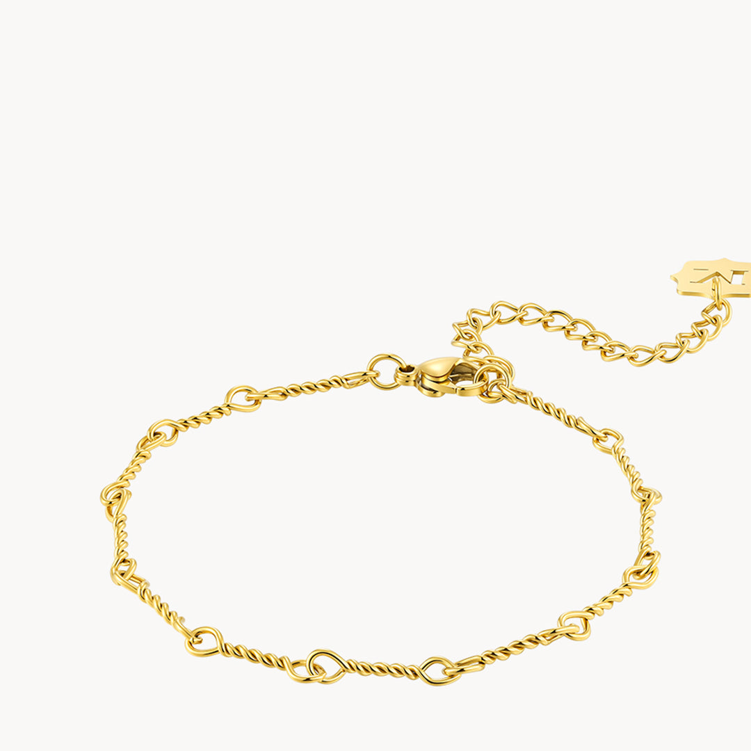 Twisted Bar Link Bracelet