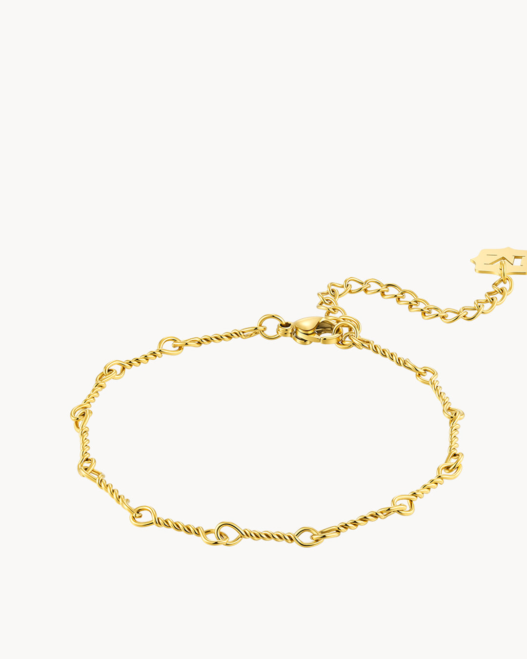 Twisted Bar Link Bracelet