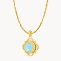 Dainty Twist Peace Birthstone Pendant Set