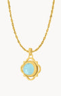 Dainty Twist Peace Birthstone Pendant Set